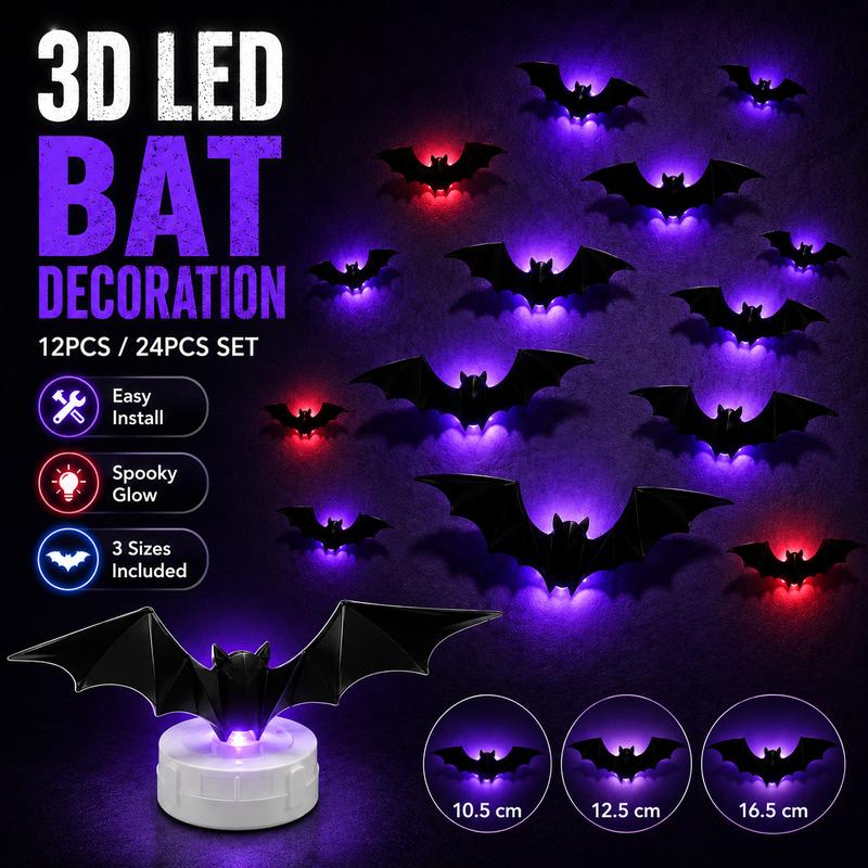 3D Bat Light LED Decorations